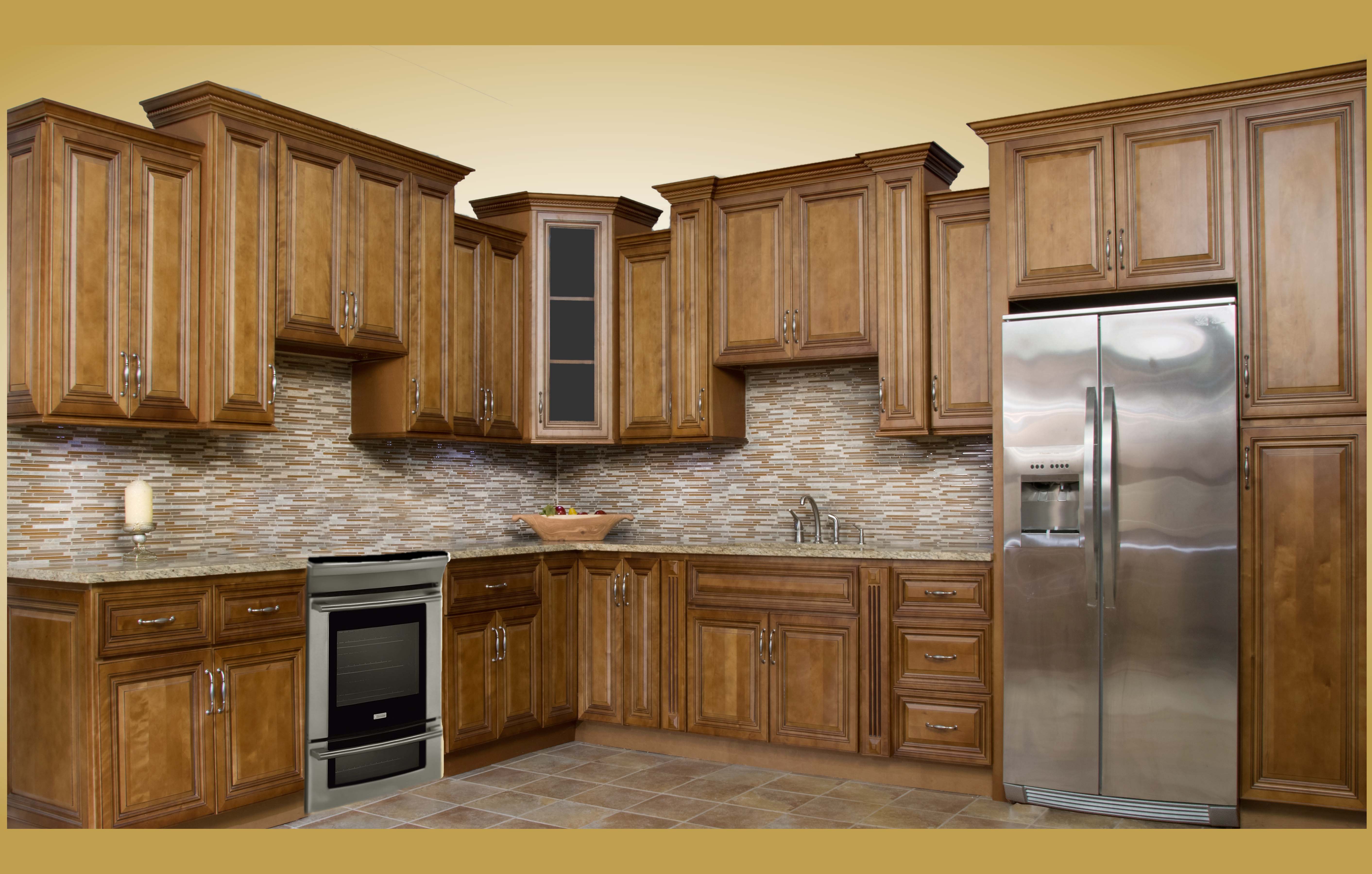 Maple Glazed Kitchen Cabinets - Wow Blog